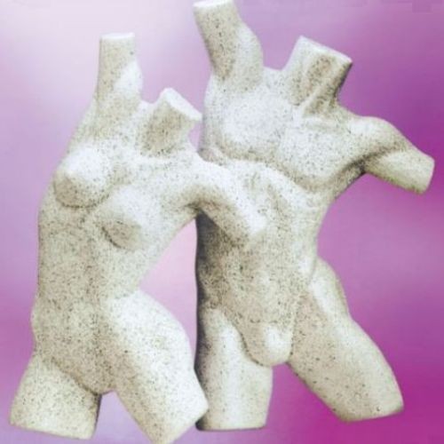 Wall woman bust sculpture