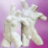 Wall woman bust sculpture